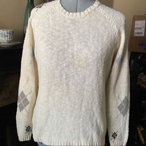 Charter Club argile sweater/scarf set